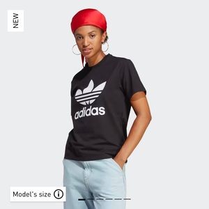 Adidas Black Trefoil Logo T-Shirt